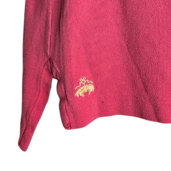 Brooks Brothers Mens Polo Shirt L Golden Fleece‎ Salmon Pink Cotton Preppy USA - Picture 6 of 8